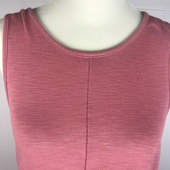 J Crew Shirt Women Small Pink Sheer Slit Hem Keyhole Back Blouse Top Lightweight - Picture 6 of 10